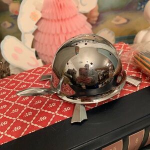 Silver Dome-Shaped Decorative Piece Hors d’oeuvres server